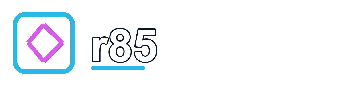 r85 official website logo additional view 2